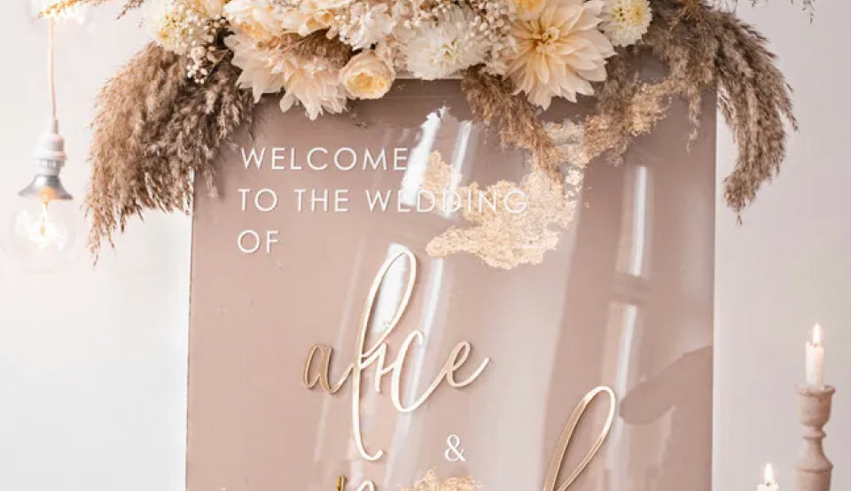 The Delight of a Beuatiful Wedding Welcome Board